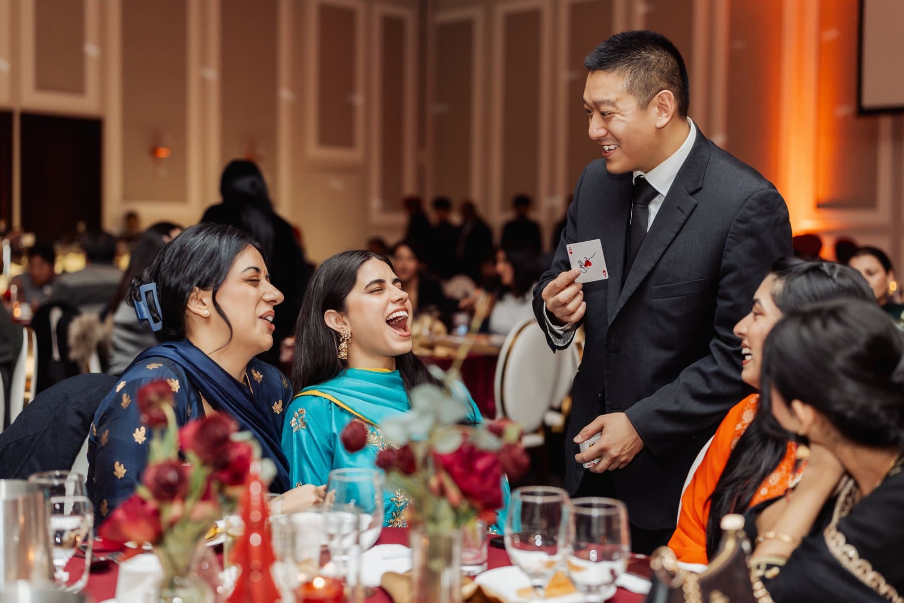 John Ha Magic event reaction photo from the Best Magic Pictures gallery: ktl holidayparty michellediamond 229