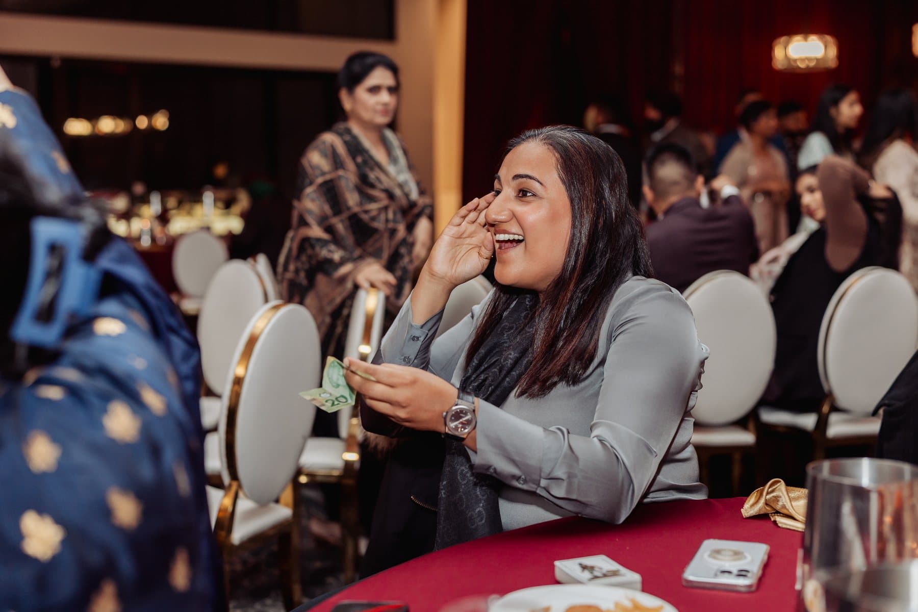 John Ha Magic event reaction photo from the Best Magic Pictures gallery: ktl holidayparty michellediamond 504