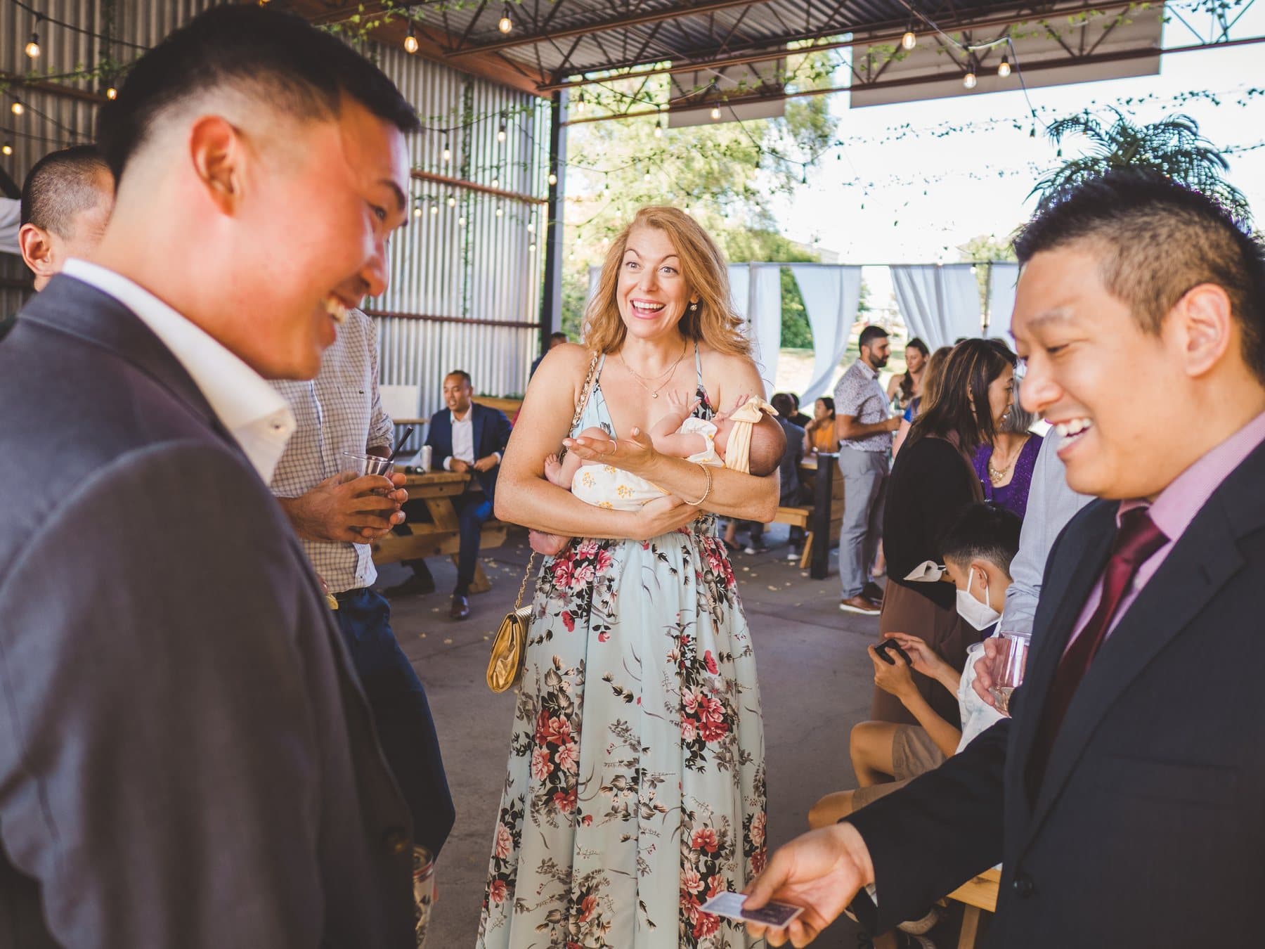 John Ha Magic event reaction photo from the Best Magic Pictures gallery: rosa brian wedding 426